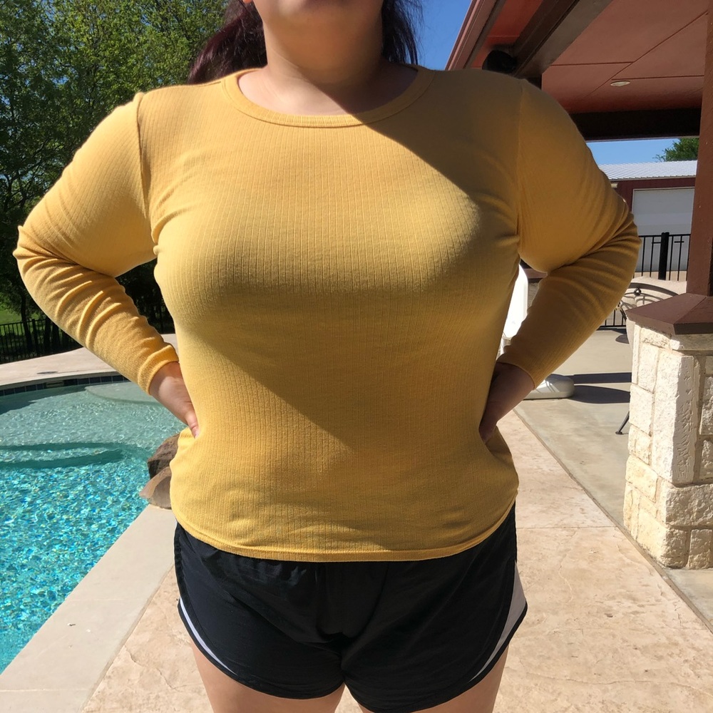 Yellow Long Sleeve Shirt | L,XL